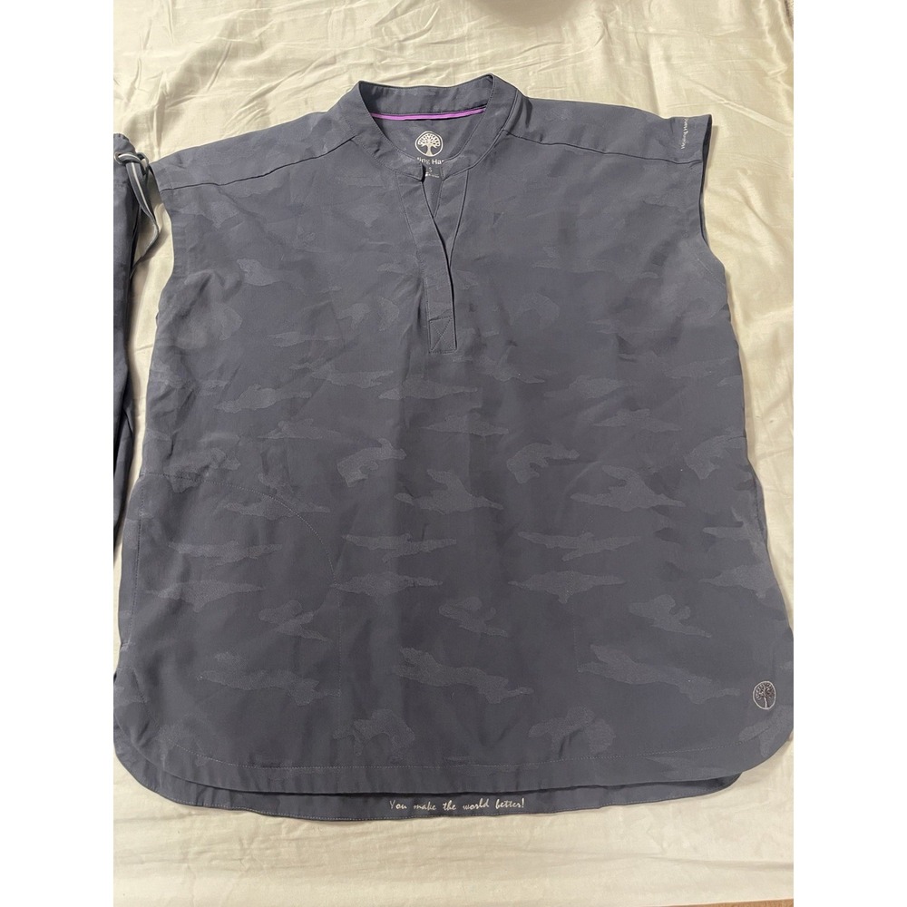 Healing Hands Purple Label Journey Camo Scrub Set Jogger Bottom Mandarin Top S